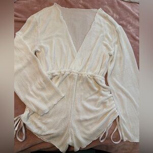 Cream Knit Bikini Cover